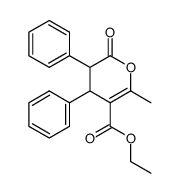 2-methyl-6-oxo-4,5-diphenyl-5,6-dihydro-4H-pyran-3-carboxylic acid ethyl ester Structure