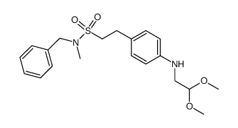 2-[4-(2,2-dimethoxyethylamino)phenyl]ethanesulfonic acid benzylmethylamide结构式