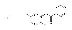 2-(5-ethyl-2-methylpyridin-1-ium-1-yl)-1-phenylethanone,bromide Structure