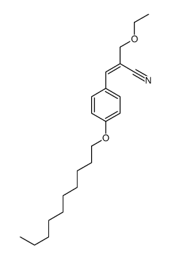 3-(4-decoxyphenyl)-2-(ethoxymethyl)prop-2-enenitrile结构式