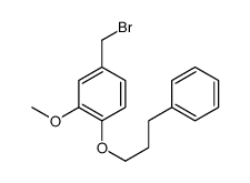 4-(bromomethyl)-2-methoxy-1-(3-phenylpropoxy)benzene Structure