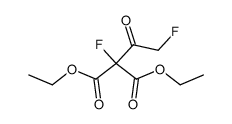 fluoro-fluoroacetyl-malonic acid diethyl ester结构式