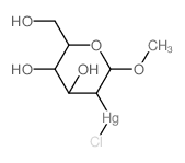 chloro-[4,5-dihydroxy-6-(hydroxymethyl)-2-methoxyoxan-3-yl]mercury结构式