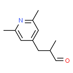 3-(2,6-dimethylpyridin-4-yl)-2-Methylpropanal结构式