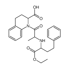 1-[2-[(1-ethoxy-1-oxo-4-phenylbutan-2-yl)amino]propanoyl]-3,4-dihydro-2H-quinoline-2-carboxylic acid Structure