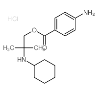 1-Propanol,2-(cyclohexylamino)-2-methyl-, 1-(4-aminobenzoate), hydrochloride (1:1) picture