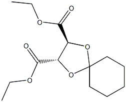 (2S,3S)-diethyl 1,4-dioxaspiro[4.5]decane-2,3-dicarboxylate Structure