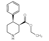 4-Phenyl-3-piperidinecarboxylic acid ethyl ester structure