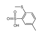 Benzenesulfonic acid, 5-methyl-2-(methylthio)- (9CI)结构式