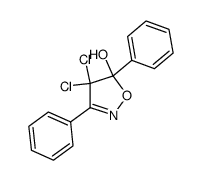 3,5-diphenyl-4,4-dichloro-5-hydroxy-Δ2-isoxazoline Structure