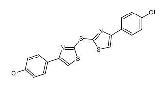 4,4'-bis-(4-chloro-phenyl)-2,2'-sulfanediyl-bis-thiazole结构式