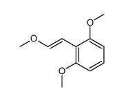 (E)-1,3-dimethoxy-2-(2-methoxyvinyl)benzene结构式