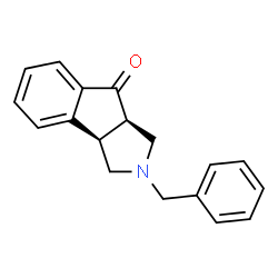 2-benzyl-1,2,3,3a-tetrahydroindeno[1,2-c]pyrrol-8(8aH)-one结构式