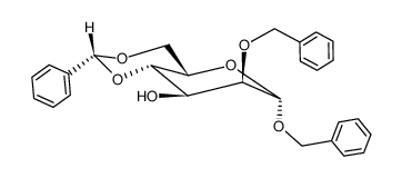 Benzyl-2-O-benzyl-4,6-O-benzyliden-α-D-mannopyranosid结构式