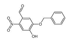 5-(benzyloxy)-4-hydroxy-2-nitrobenzaldehyde Structure