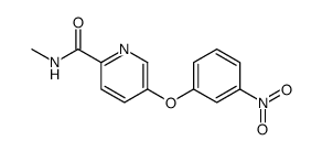 N-methyl-5-(3-nitrophenoxy)pyridine-2-carboxamide Structure