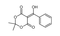 5-[hydroxy(phenyl)methylene]-2,2-dimethyl-1,3-dioxane-4,6-dione结构式