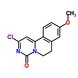 2-Chloro-9-methoxy-6,7-dihydro-4H-pyrimido[6,1-a]isoquinolin-4-one Structure