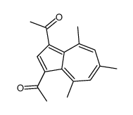 1-(3-acetyl-4,6,8-trimethylazulen-1-yl)ethanone Structure