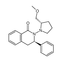 (3R)-2-[(2S)-2-(methoxymethyl)pyrrolidin-1-y]-3-phenyl-3,4-dihydroisoquinolin-1(2H)-one结构式