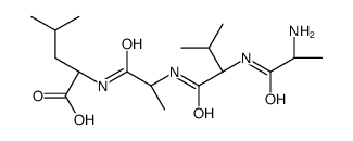 (2S)-2-[[(2S)-2-[[(2S)-2-[[(2S)-2-aminopropanoyl]amino]-3-methylbutanoyl]amino]propanoyl]amino]-4-methylpentanoic acid Structure