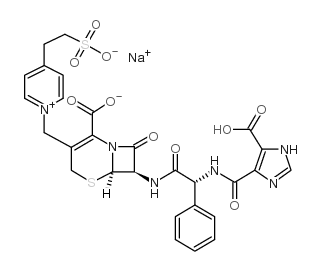 头孢咪唑钠结构式
