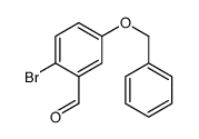 5-BENZYLOXY-2-BROMOBENZALDEHYDE structure