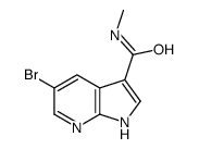 1H-Pyrrolo[2,3-b]pyridine-3-carboxamide, 5-bromo-N-Methyl- structure