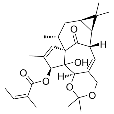 Ingenol-5,20-acetonide-3-O-angelate structure