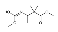 methyl 3-(methoxycarbonylamino)-2,2-dimethylbutanoate Structure