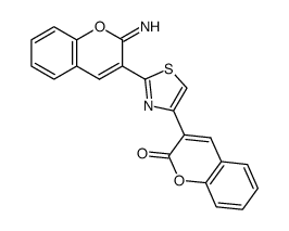 3-[2-(2-Imino-2H-chromen-3-yl)-thiazol-4-yl]-chromen-2-one结构式