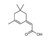 2-(3,5,5-trimethylcyclohex-2-en-1-ylidene)acetic acid结构式