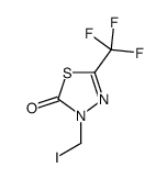 3-(iodomethyl)-5-(trifluoromethyl)-1,3,4-thiadiazol-2-one结构式