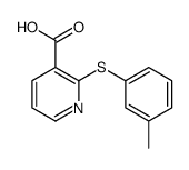 2-(3-methylphenyl)sulfanylpyridine-3-carboxylic acid Structure