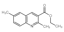 2,6-二甲基喹啉-3-羧酸乙酯结构式