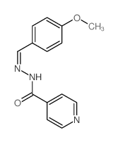 4-Pyridinecarboxylicacid, 2-[(4-methoxyphenyl)methylene]hydrazide结构式