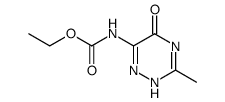 N-(2,5-Dihydro-3-methyl-5-oxo-1,2,4-triazin-6-yl)carbamidsaeure-ethylester Structure