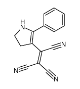 2-(5-phenyl-2,3-dihydro-1H-pyrrol-4-yl)ethene-1,1,2-tricarbonitrile结构式