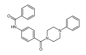 N-[4-(4-phenylpiperazine-1-carbonyl)phenyl]benzamide Structure