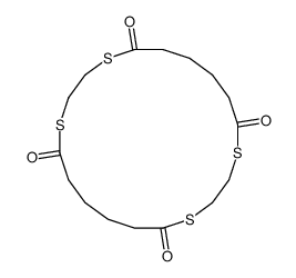 1,4,11,14-tetrathiacycloicosane-5,10,15,20-tetrone结构式