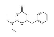 6-benzyl-2-(diethylamino)-1,3-oxazin-4-one结构式