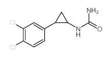 [2-(3,4-dichlorophenyl)cyclopropyl]urea structure