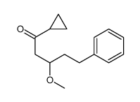 1-cyclopropyl-3-methoxy-5-phenylpentan-1-one Structure