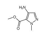 4-氨基-1-甲基-1H-吡唑-5-羧酸甲酯结构式