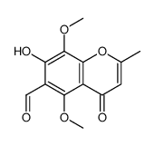 7-hydroxy-5,8-dimethoxy-2-methyl-4-oxochromene-6-carbaldehyde Structure