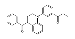 1-[3-(4-benzoyl-3,4-dihydro-2H-quinolin-1-yl)phenyl]propan-1-one结构式