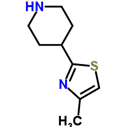 4-(4-Methyl-1,3-thiazol-2-yl)piperidine Structure