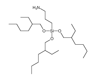 3-[tris(2-ethylhexoxy)silyl]propan-1-amine结构式