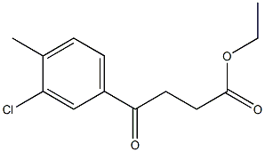 Ethyl 4-(3-chloro-4-methylphenyl)-4-oxobutanoate Structure