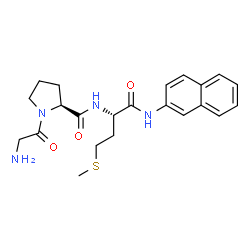 glycyl-prolyl-methionyl-2-naphthylamide结构式